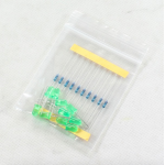 HR0450 10 pcs Green LED 5MM and 10pc 200Ω Resistor